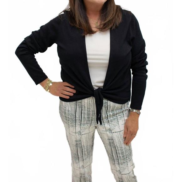 NEW CHARLIE B women's bolero sweater top in multi - Picture 1 of 3